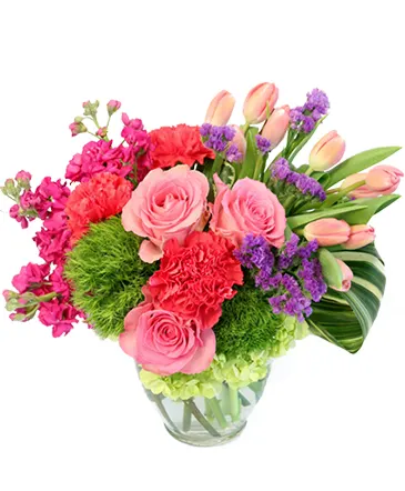 Blossoming Medley Floral Design in Columbia, IL | MEMORY LANE FLORAL