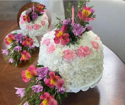 A Floral Cake Surprise! Floral Design
