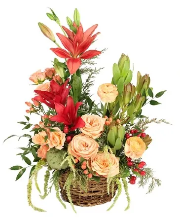 Divine Decadence Basket Arrangement  in Columbia, IL | MEMORY LANE FLORAL