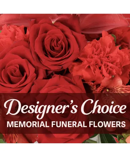 Elegant Memorial Florals Designer's Choice