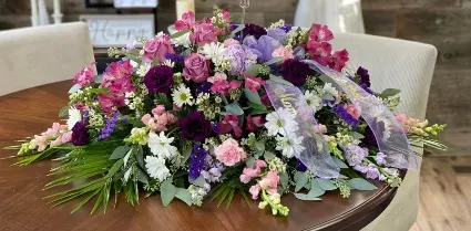 Feminine Serenity Casket Spray