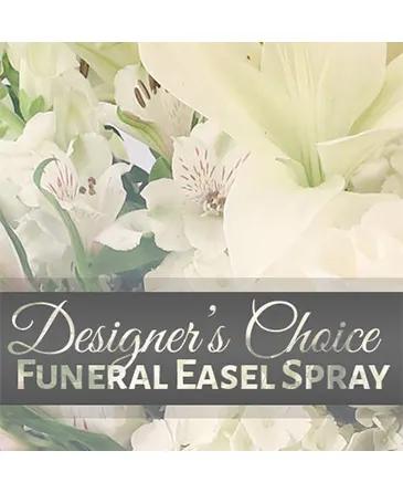 Funeral Easel Spray Designer's Choice in Columbia, IL | MEMORY LANE FLORAL