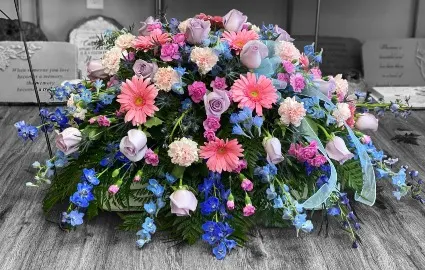 Garden Serenade Casket Spray