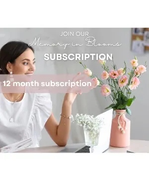 Memory in Blooms Subscription 12 Months of Floral Arrangements