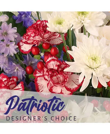Patriotic Arrangement Designer's Choice in Columbia, IL | MEMORY LANE FLORAL
