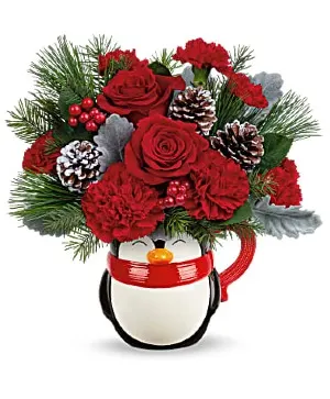 Perky Penguin Bouquet - LIMITED EDITION Floral Design