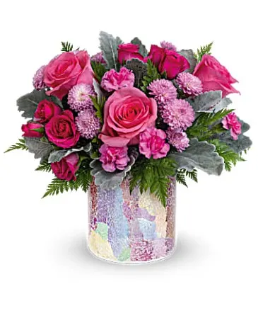 Radiantly Rosy Bouquet Floral Arrangement in Columbia, IL | MEMORY LANE FLORAL