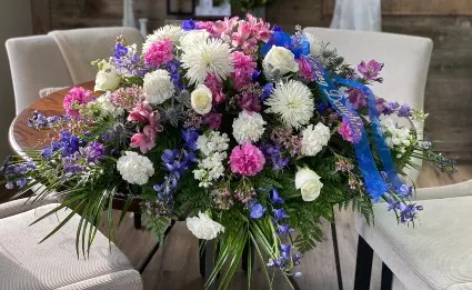 Serenity in Bloom Casket Spray