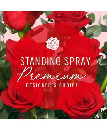 Standing Spray Premium Designer's Choice in Columbia, IL | MEMORY LANE FLORAL