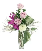 Sweet Cream & Lilac Floral Design 