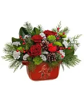 Vintage Cardinal Centerpiece - LIMITED EDITION Floral Design