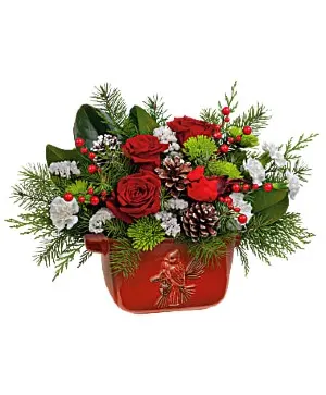 Vintage Cardinal Centerpiece - LIMITED EDITION Floral Design