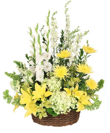 Prayerful Whisper Funeral Flowers in Columbia, IL | MEMORY LANE FLORAL