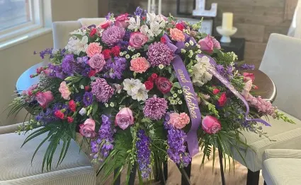 Whisper of Elegance Casket Spray