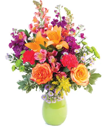 Wild Variety Flower Arrangement in Columbia, IL | MEMORY LANE FLORAL